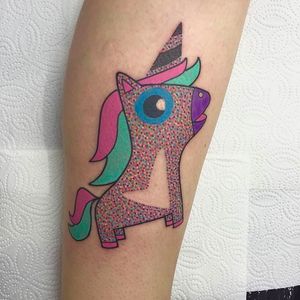 Unicorn Tattoo by Pengi Tigerstyle @PengiTattoo #PengiTattoo #PengiTigerstyle #Cute #AnimalTattoo #Unicorn #Germany