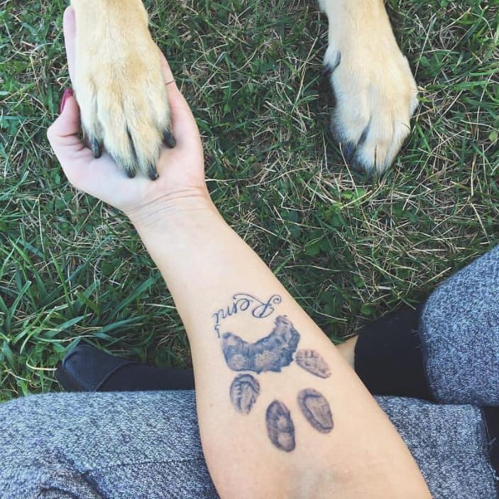 Paw Print Tattoos Symbolism Meanings  More