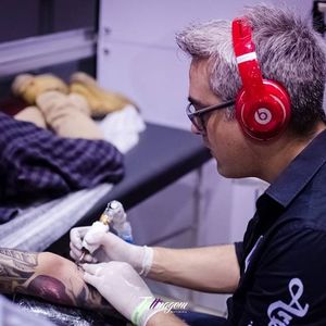 Alexandre Dallier mandando ver no biomecânico. #TattooWeekRio #TattooWeekRio2017 #convenção #evento #AlexandreDallier