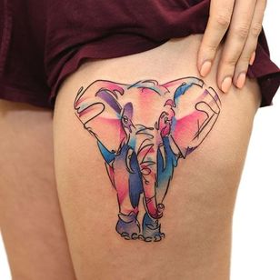 Elefante de acuarela pastel ilustrativo de Georgia Gray.  #ilustrativo #boceto #acuarela #GeorgiaGray #elefante #pastel