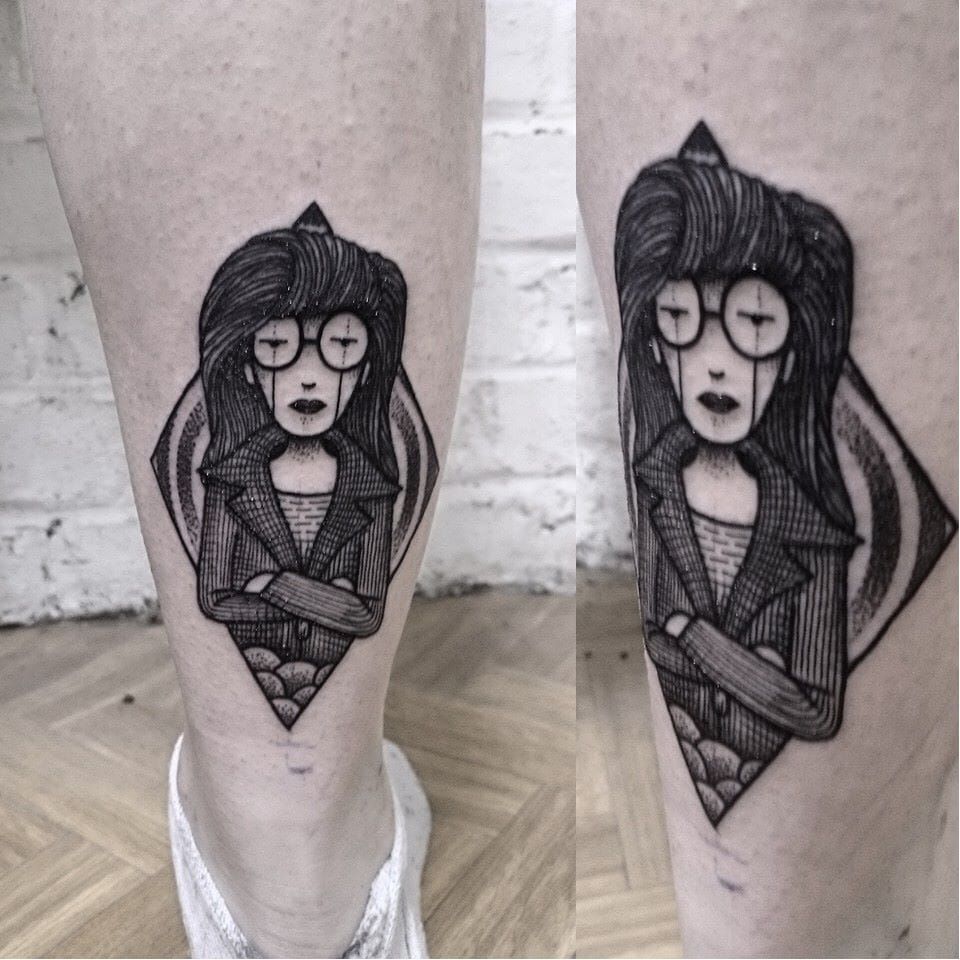 Thought you guys might like it my new Daria tattoo Im so in love with  it  rdaria