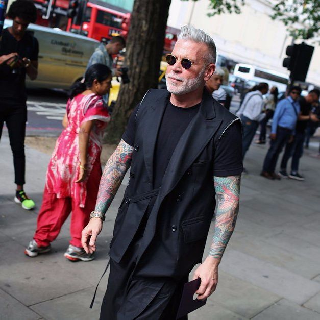 Nick Wooster at London’s Spring 2017 Men’s Show, Photo: Phil Oh #FashionWeek #LondonFashionWeek #StreetStyle #PhilOh #NickWooster #fashion #style