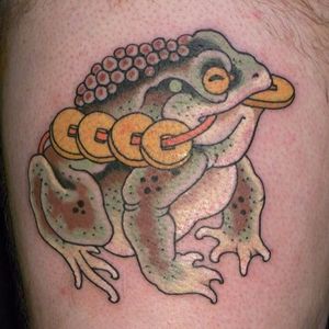 Toad Tattoo by Moroko Gon #toad #japanese #japaneseartist #traditionaljapanese #asian #oriental #MorokoGon