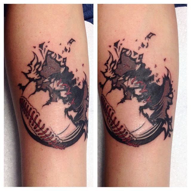 Tattoo uploaded by PK • Boston Bearded Man, by Sondra Simmons Kretschmar  #baseballtattoo #SondraSimmonsKretschmar • Tattoodo