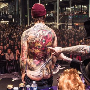 The back-piece competition at last years' Le Mondial Du Tatouage Convention (IG—mondialdutatouage). #LeMondialDuTatouage #Paris #tattooconvention