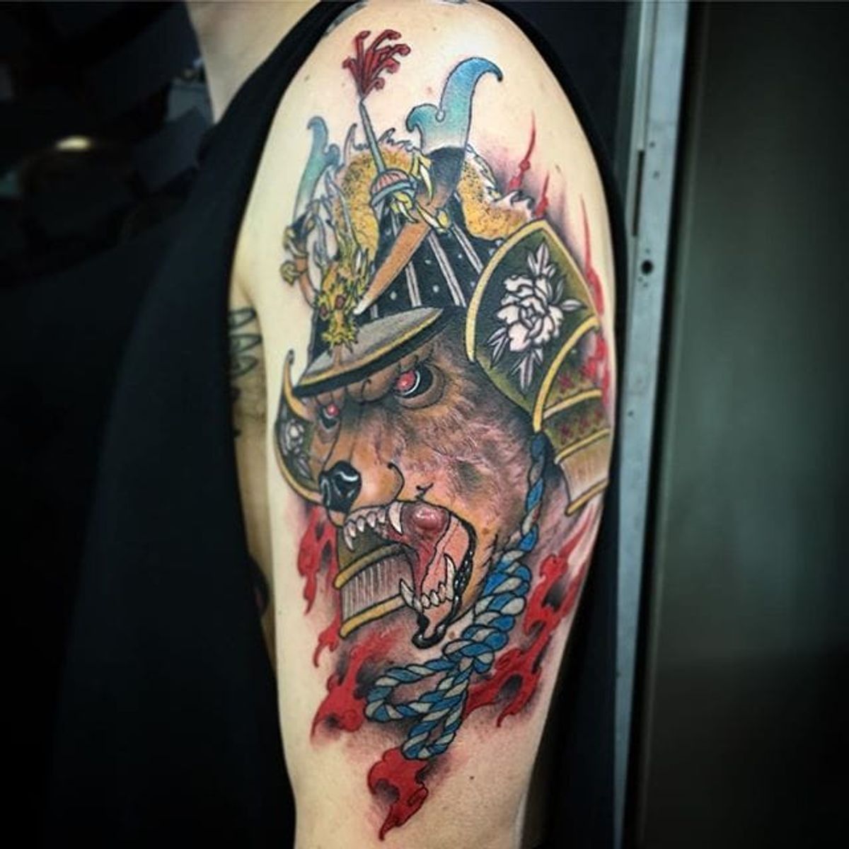Tattoo uploaded by Robert Davies • Samurai Bear Tattoo by Bernard Kwok  #samuraibear #samuraibeartattoo #japanese #japanesetattoo #neotraditional  #neotraditionaljapanese #neotraditionalstyle #BernardKwok • Tattoodo