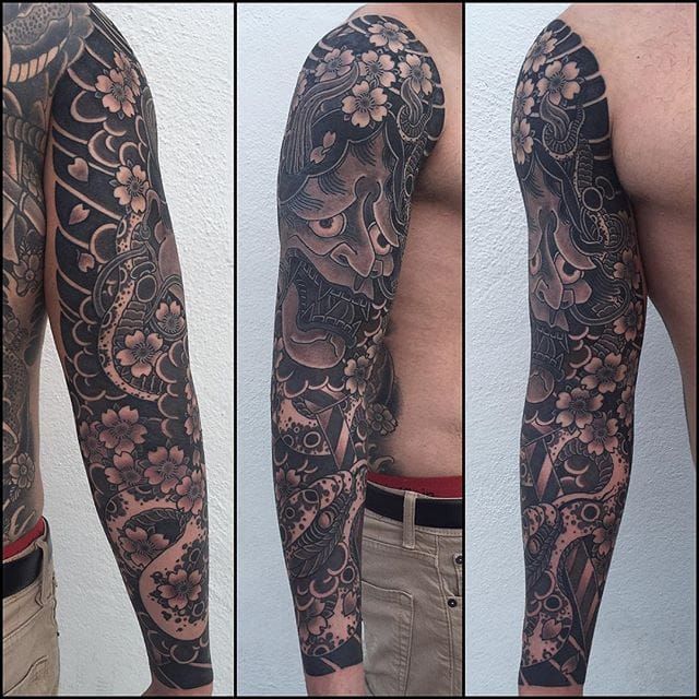 Black and Grey tattoos by Oliver Munden