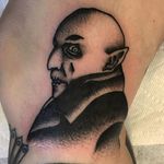 Count Orlok Blackwork Tattoo by Ivan Antonyshev #CountOrlok #CountOrlokTattoo #Nosferatu #NosferatuTattoos #HorrorTattoos #HorrorTattoo #Horror #IvanAntonyshev #blackwork