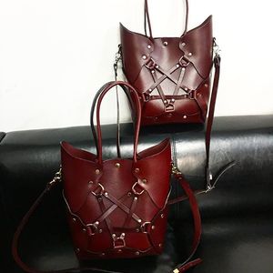Pentagram Handbag in Oxblood (via IG-zanabayne) #harness #bdsm #leather #pentagram #handbag #fashion #zanabayne