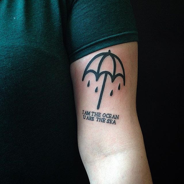 Tattoo uploaded by Xavier • Bring Me The Horizon umbrella tattoo