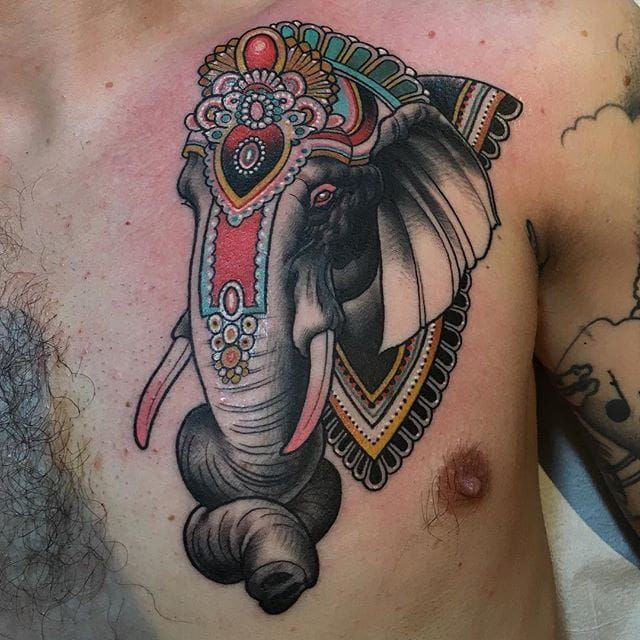 11 Extravagant Circus Elephant Tattoos  Tattoodo
