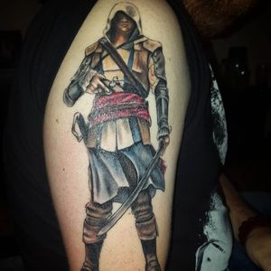 Full character tattoo. (via IG - feanturim) #AssassinsCreed #AssassinsCreedTattoo #AssassinsCreedTattoos