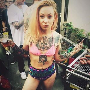Summer vibez with Megan Massacre #MeganMassacre #tattooartist #tattoomodel #nyink #realitytv #megandreamtattoo #meganmassacrecontest #meganmassacretattoo #gritnglory #nyc