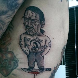 Danny Trejo Tattoo by @hdmvtattoo #DannyTrejo #DannyTrejoTattoo #Machete #Mexican #hdmvtattoo