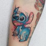 Stitch tattoo by Josie Sexton. #JosieSexton #sketch #liloandstitch #disney #watercolor #stitchtattoo #stitch