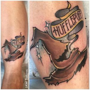 Sorting Hat Tattoo by Jessica White #sortinghat #thesortinghat #harrypotter #potterink #hogwarts #harrypotterink #JessicaWhite