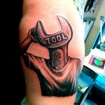 An unique take on the wrench icon Tool with 46/2 being the name of a song from the Aenima album. Tattoo from Pinterest by unknown artist #Tool #AlexGrey #progressivemetal #albumcover #wrench #46and2 #aenima