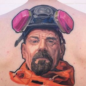 Walter White - Instagram: @tattooalgarcia #WalterWhite #celebritytattoo #portrait #BreakingBad #celebrityportrait