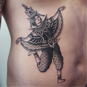 Dancer tattoo by Rion #Rion #traditional #dancer