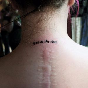Harry Potter's sorcerer stone line tattoo,via Pinterest. #harrypotter #hp #popculture #book #film #minimalist #subtle #simple #quote