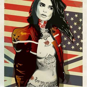 Union Jack art by RedApe #RedApe #art #painting #inspiration #tattooed #tattooedwoman