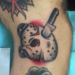 Jason Voorhees Tattoo by Daniel Ortega #JasonVoorhees #FridayThe13th #horror #DanielOrtega #mask #knife #13