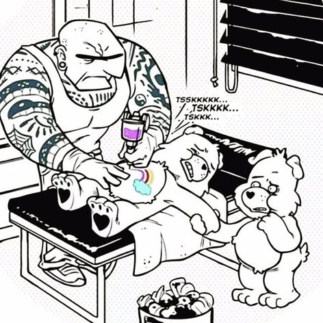 Care Bear fan art found on Tumblr #carebear #fanart #comic