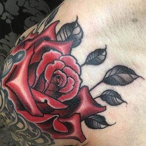 Rose Tattoo by Matt Buck #rose #rosetattoo #freehandrose #freehand #freehandtattoo #freehandtattoos #drawnon #drawnondesign #nostencil #nostenciltattoo #MattBuck