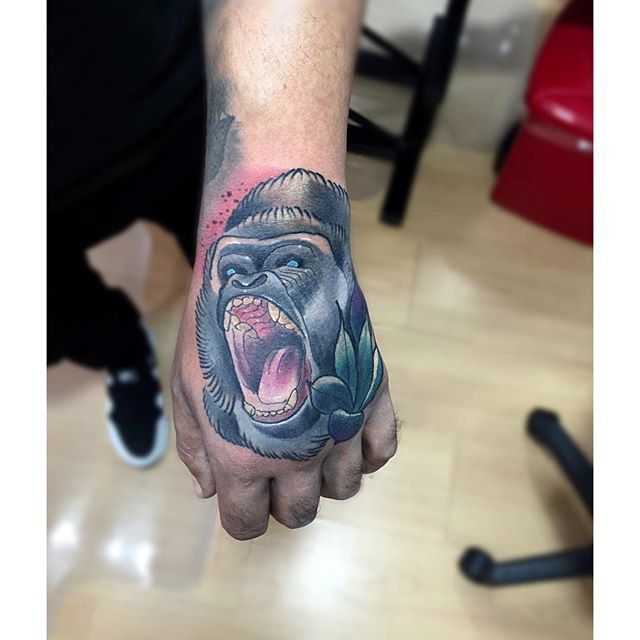 Gorilla hand tattoo tattoosbyfletch  Tattoos by Fletch  Facebook