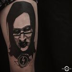 Marilyn Manson por Olivier Poinsignon! #OlivierPoinsignon #blackwork #MarilynManson #MarilynMansontattoo #metal #metaltattoo #band #music