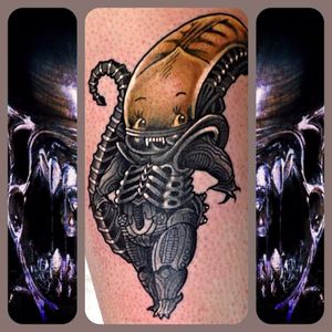 Alien Kewpie by Stacey Martin Smith (via IG-staceymartintattoos)
