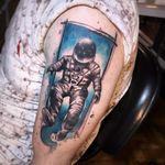 Kelvin Gabriel #KelvinGabriel #brazilianartist #tatuadoresdobrasil #brasil #brazil #watercolor #aquarela #astronauta #astronaut