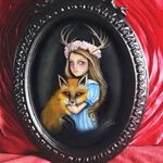 Fox and Deer by Claudia Ducalia (via IG-claudia_ducalia) #fineart #artshare #tattooartist #oilpainting #ClaudiaDucalia
