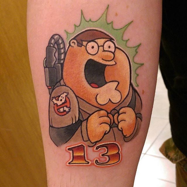 Peter Griffin Tattoo by Chris Hill #petergriffin #familyguy #cartoon #anima...