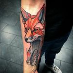 Fox tattoo by Szejn Szejnowski @szejno #fox #foxtattoo #graphic #geometric #letter #SzejnSzejnowski