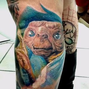 E.T. por Andy Marques! #AndyMarques #TatuadoresBrasileiros #tattoobr #tattoodobr #tatuadoresdobrasil #ET #realistic #realism #realismo #realista