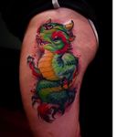 Dragon tattoo by Steven Compton #StevenCompton #newschool #dragon