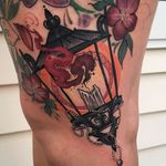 Lantern Tattoo by Matt Tischler #neotraditional #newtraditional #modern #MattTischler #lantern
