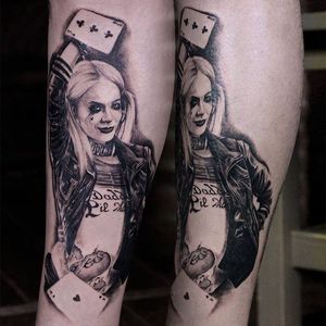 Harley Quinn portrait by A. Grimm #harleyquinn #SuicideSquad #AngeliqueGrimm #realistic #realism