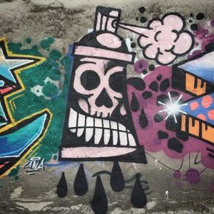Graffiti by Øriøl Last Minute #art #graffiti #OriolLastMinute #Barcelona #streetart #wallart (Photo: Instagram)