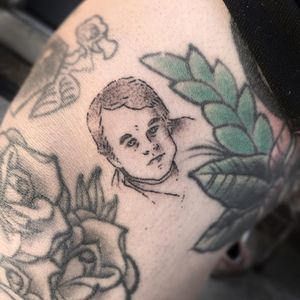 Handpoked Phillip Seymour Hoffman as his character from Mangolia. #magnolia #paulthomasanderson