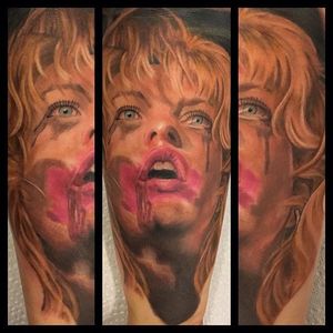 Laura Palmer portrait by Sean Sweeney. #realism #colorrealism #SeanSweeney #LauraPalmer #portrait #TwinPeaks