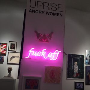 Part of the exhibit at UPRISE/ANGRY WOMEN (photo by Jasmine Williams for The Untitled Magazine) #artshare #nyc #upriseangrywomen #DonaldTrump #TheUntitledSpace