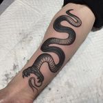 Serpent tattoo by Swan. #Swan #SwanTattooer #neotraditional #neotrad #snake #serpent #blackandgrey