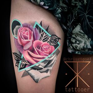 Tattoo uploaded by Luiza Siqueira • Flores #ChrisRigoni #gringo #grafico #graphic #realism #realismo #blackwork #colorido #fullcolor #geometric # geometrica #rose #rosa #flor #flower #tiangulo #triangle #folha #leaf #pontilhismo #dotwork • Tattoodo Tattoo uploaded by Luiza Siqueira • Flores #ChrisRigoni #gringo #grafico #graphic #realism #realismo #blackwork #colorido #fullcolor #geometric # geometrica #rose #rosa #flor #flower #tiangulo #triangle #folha #leaf #pontilhismo #dotwork • Tattoodo