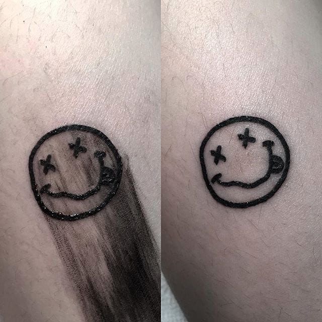 Nirvana Smiley Face Tattoo  Best Tattoo Ideas Gallery