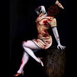 A pinup Silent Hill nurse tribute Painting by Martin Darkside. #MartinDarkside #prettypieceofflesh #darkart #tattoedartist #UKpainter #pinupgirls #horror #oilpainting #bradford #SilentHill #nurse