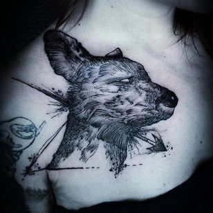 Tatuaje de ciervo por Jean Carcass