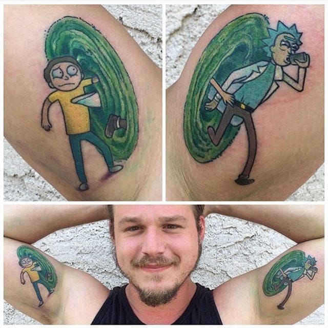 13 Of The Best Rick and Morty Tattoos  The XO Factor
