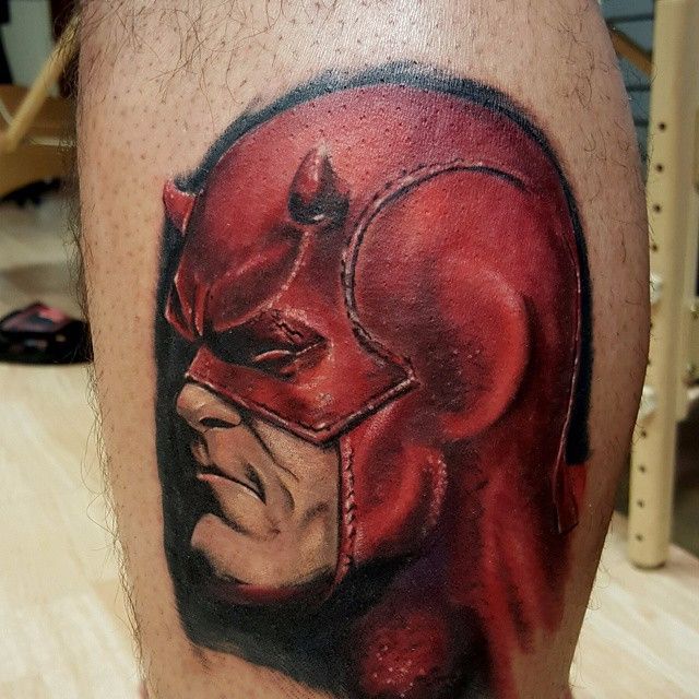 Tattoo uploaded by Robert Davies • Daredevil tattoo by Matt Youl #Daredevil  #Marvel #Superhero #comic #MattYoul • Tattoodo